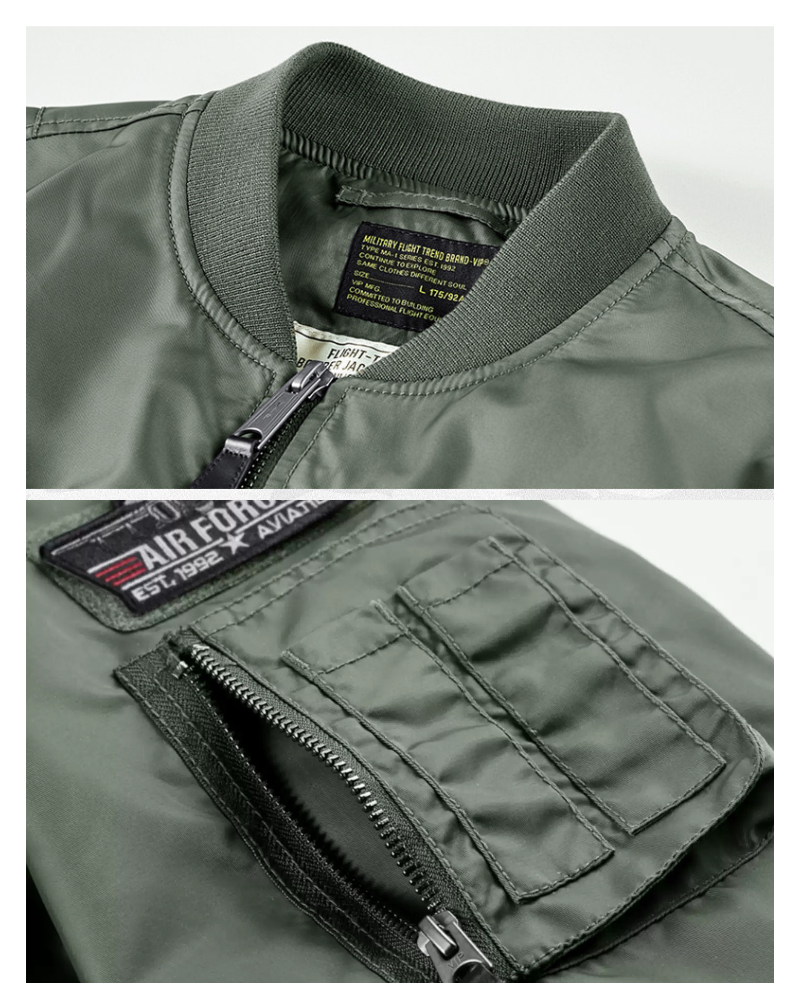 Techwear Embroidered Badge Baseball Jacket