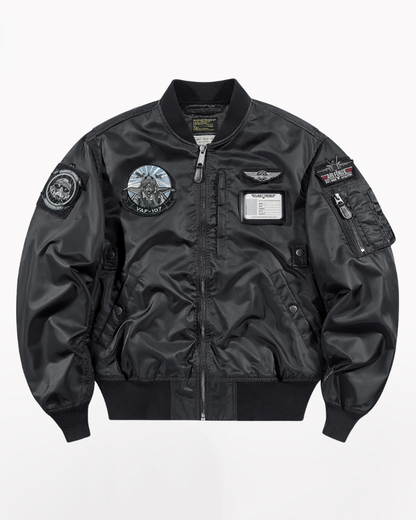 Techwear Embroidered Badge Baseball Jacket