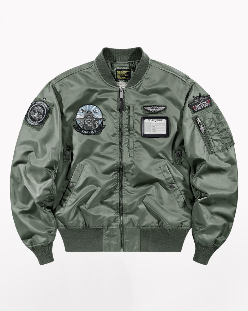 Techwear Embroidered Badge Baseball Jacket