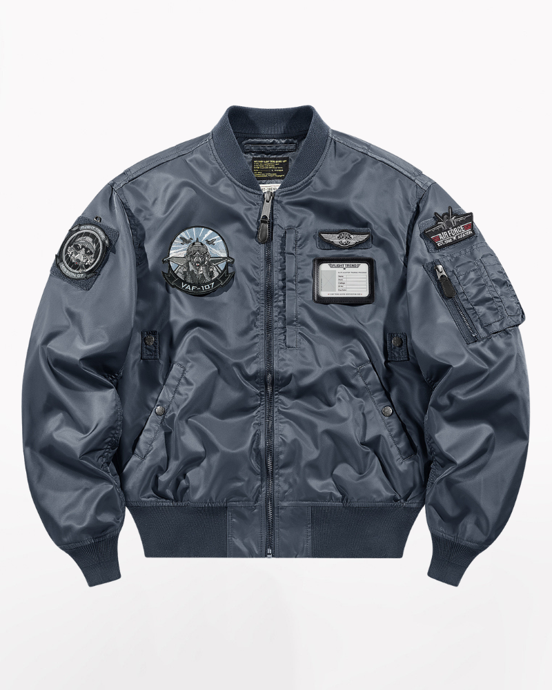 Techwear Embroidered Badge Baseball Jacket
