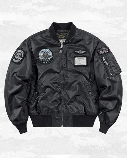 Techwear Embroidered Badge Baseball Jacket