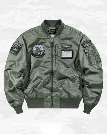 Techwear Embroidered Badge Baseball Jacket