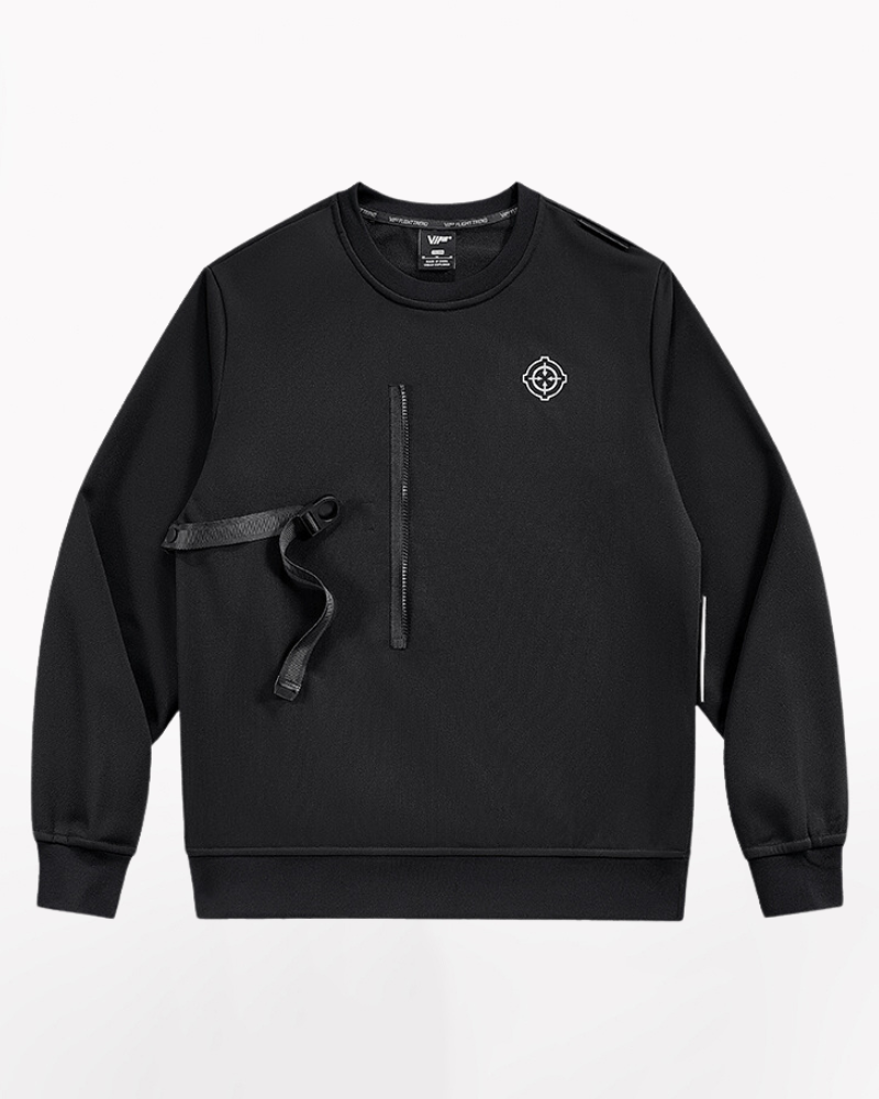 Techwear Fake Two Piece Crewneck Tactical Sweatshirt
