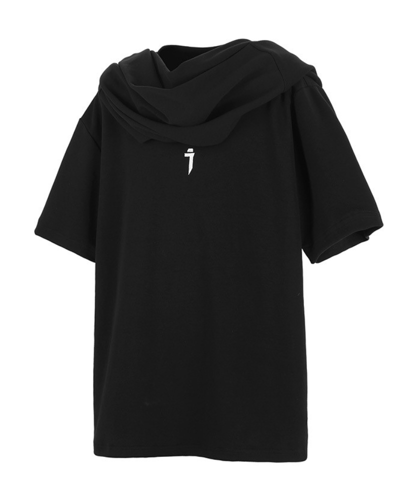 Techwear Fake Two-Piece Personalized Hooded T-Shirt