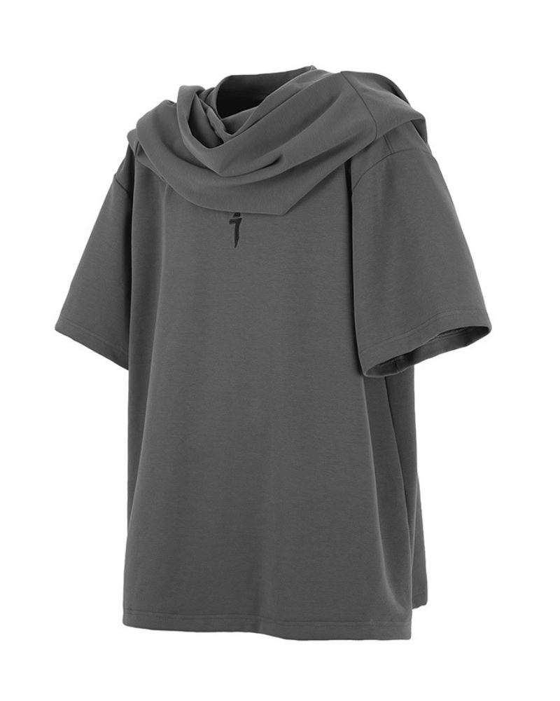 Techwear Fake Two-Piece Personalized Hooded T-Shirt