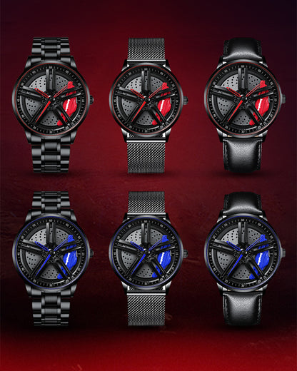 Techwear Fast &amp; Furious Car Wheel Non Spinning Watch