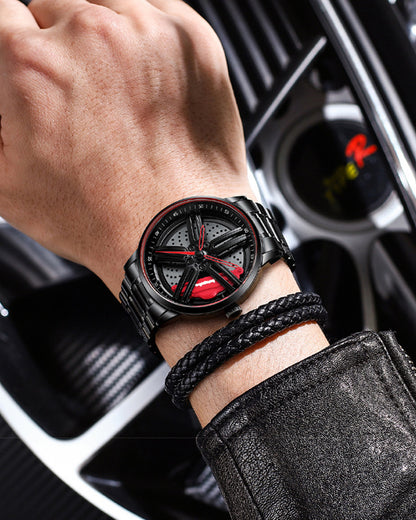 Techwear Fast &amp; Furious Car Wheel Non Spinning Watch