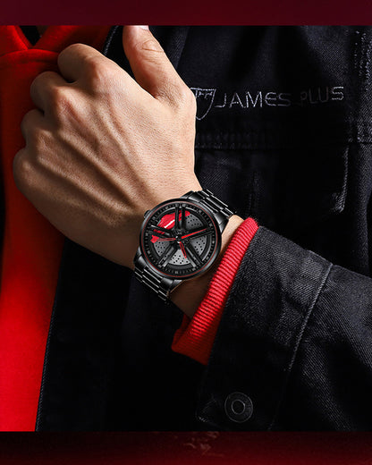 Techwear Fast &amp; Furious Car Wheel Non Spinning Watch