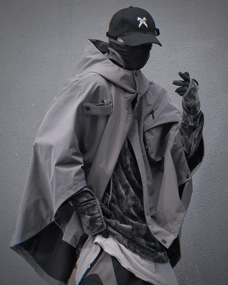 Techwear Functional Cape Jacket