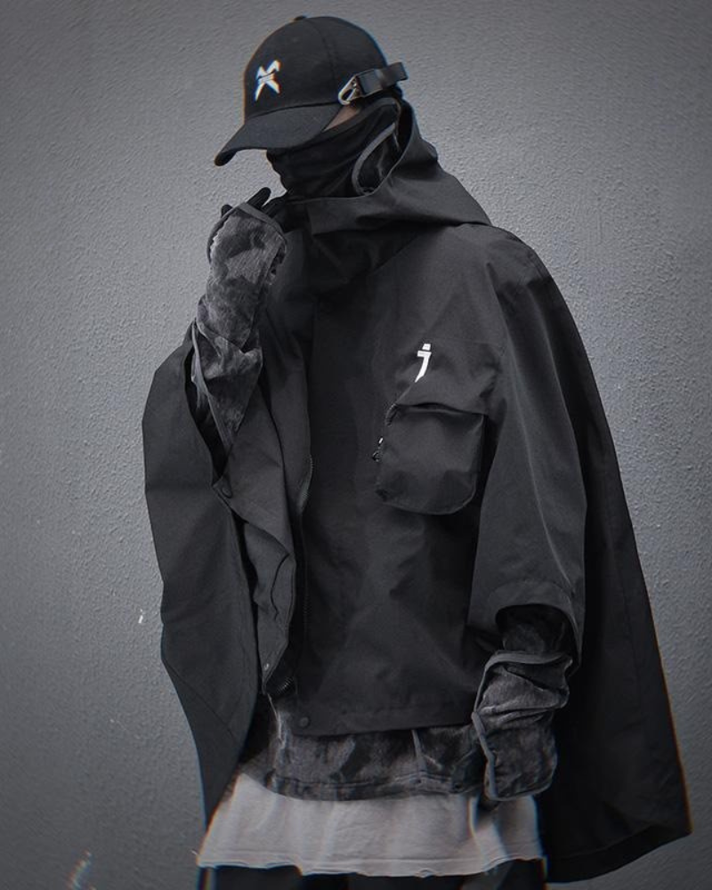 Techwear Functional Cape Jacket