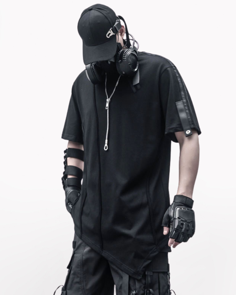 Techwear Functional Geometric Irregular T-Shirt