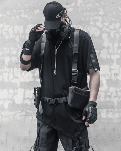 Techwear Functional Geometric Irregular T-Shirt