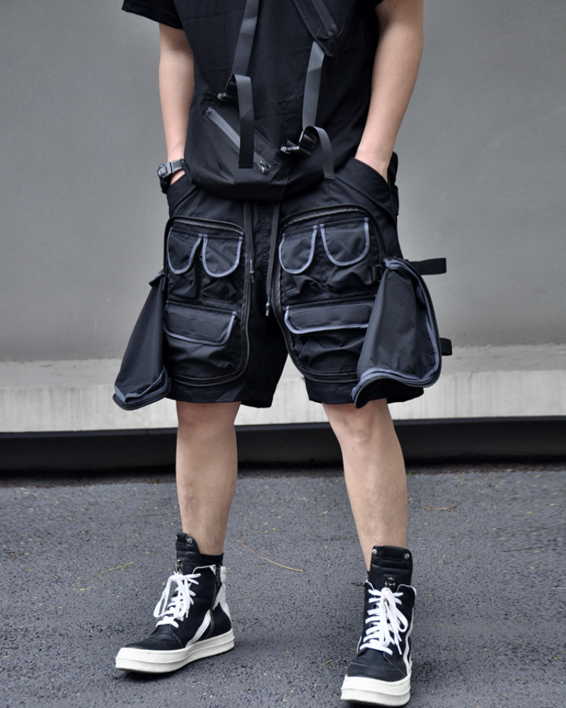 Techwear Multi-Pocket Cargo Streetwear Shorts