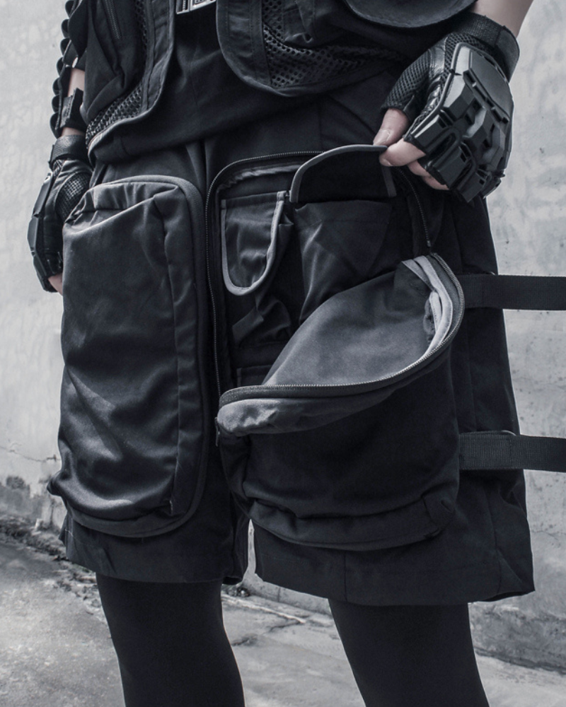 Techwear Multi-Pocket Cargo Streetwear Shorts