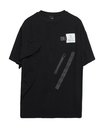 Techwear Functional Patchwork Cargo T-Shirt