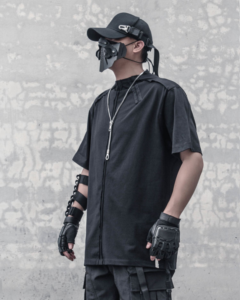 Japanese Techwear Splicing T-Shirt