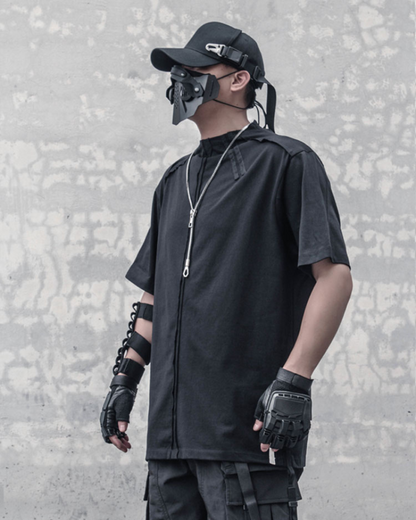 Japanese Techwear Splicing T-Shirt