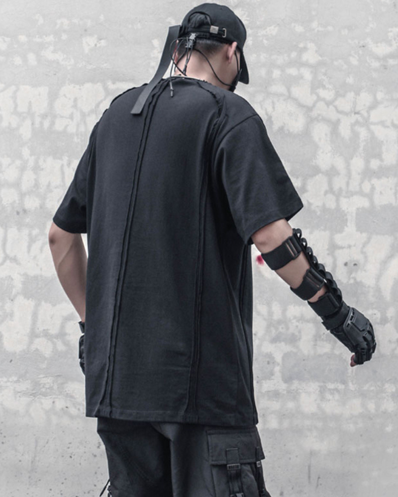 Japanese Techwear Splicing T-Shirt