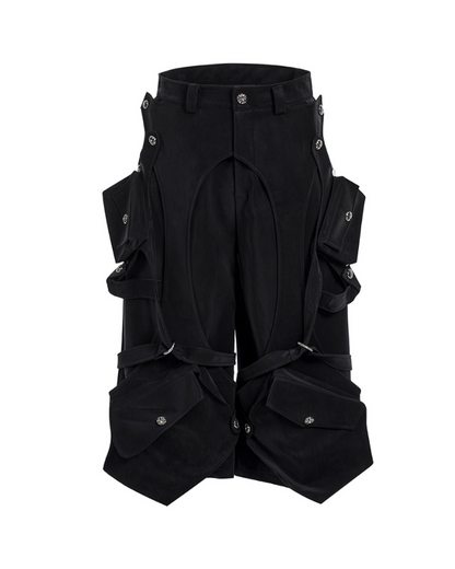 Techwear Heavy Deconstructed Y2K Cropped Pants