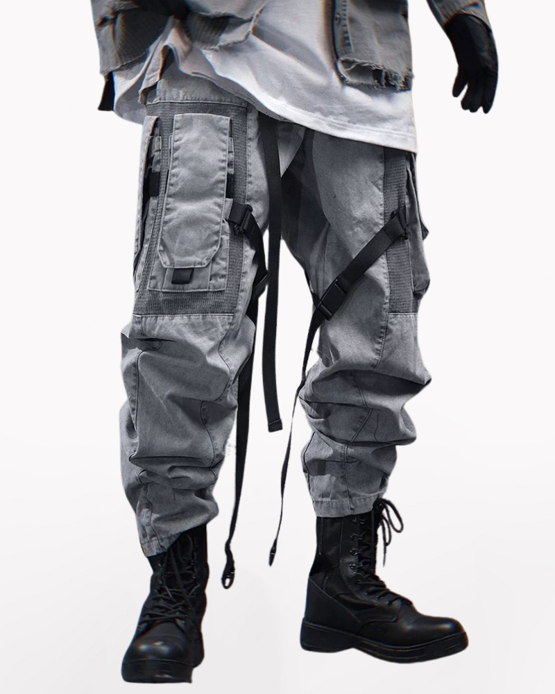 Techwear Heavy Washed Functional Cargo Pants