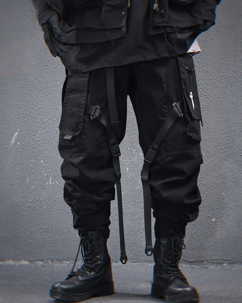 Techwear Heavy Washed Functional Cargo Pants