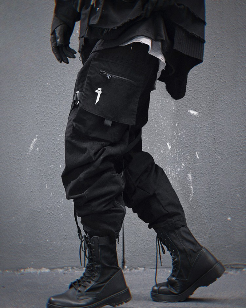 Techwear Heavy Washed Functional Cargo Pants