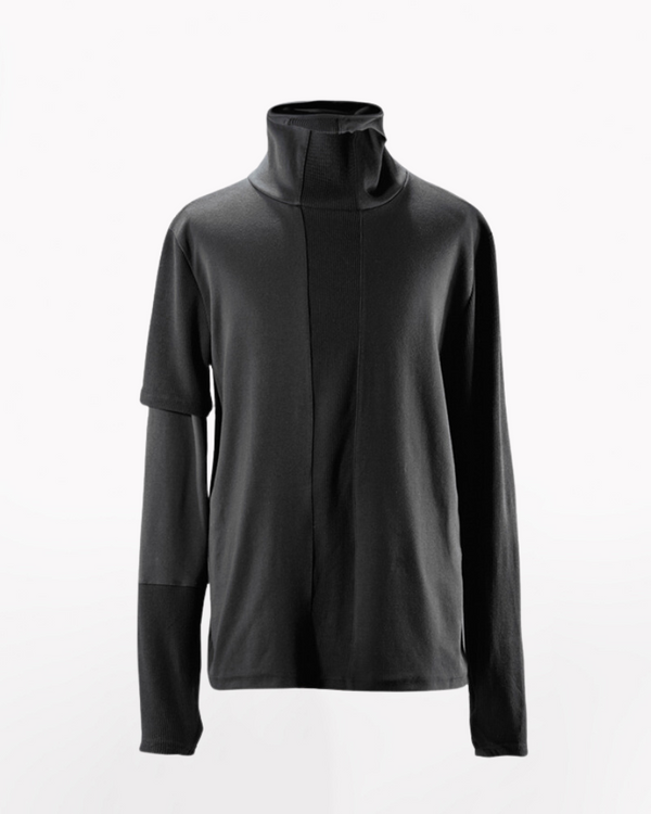 Techwear High Neck Pullover Sweatshirt