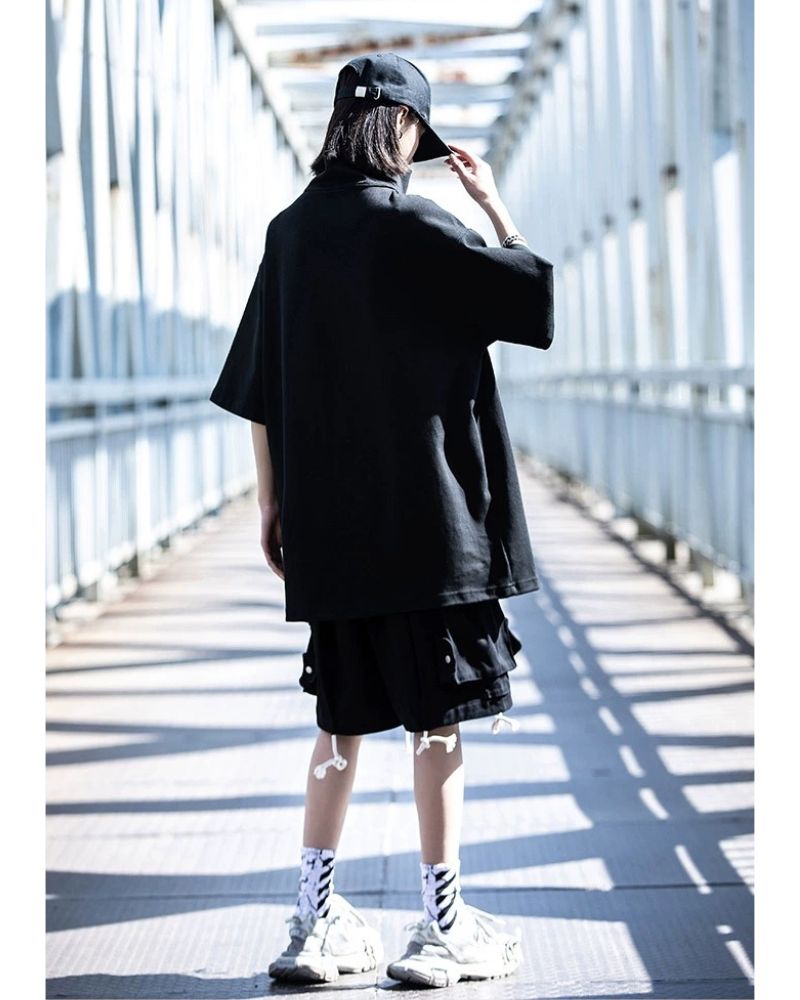 Techwear High Neck Unisex T-Shirt