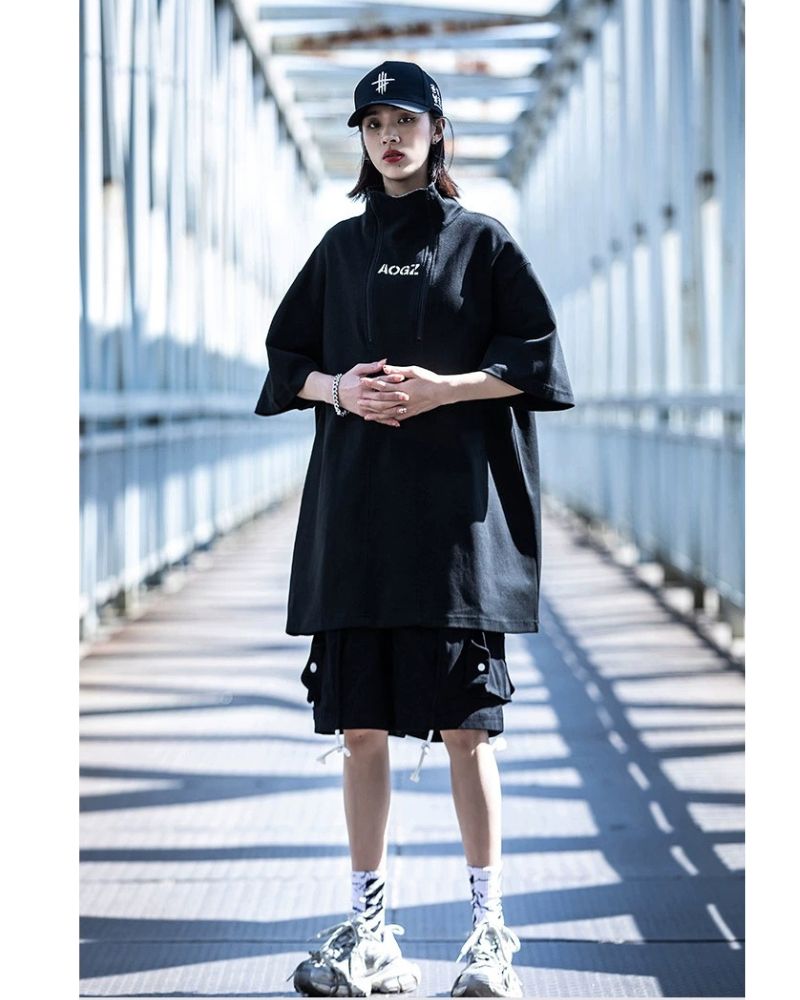 Techwear High Neck Unisex T-Shirt