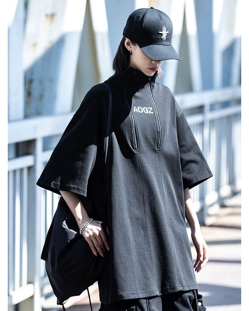 Techwear High Neck Unisex T-Shirt