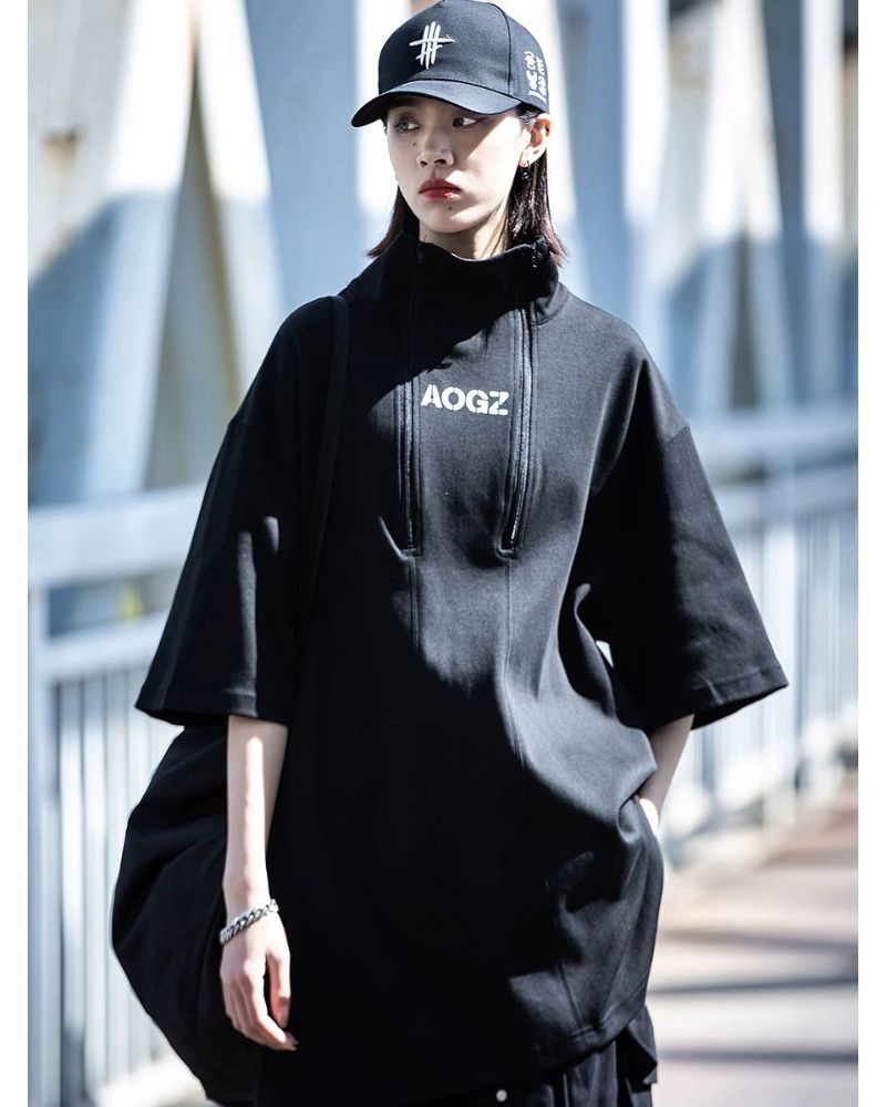 Techwear High Neck Unisex T-Shirt