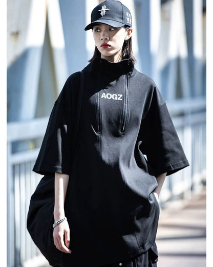 Techwear High Neck Unisex T-Shirt