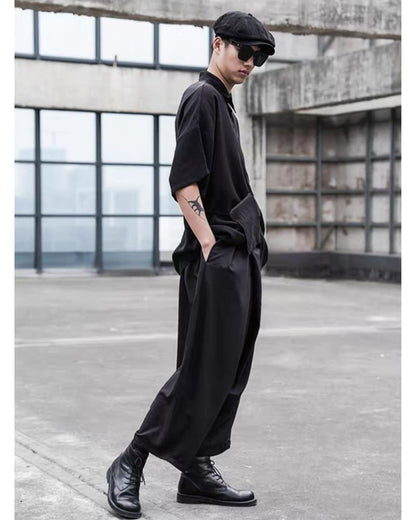 hakama pants,techwear pants,mens streetwear outfits,cyberpunk pants,black cargo pants,black cargo pants mens,black cargo pants outfit,ninja pants,ninja cargo pants,baggy ninja pants,black ninja pants