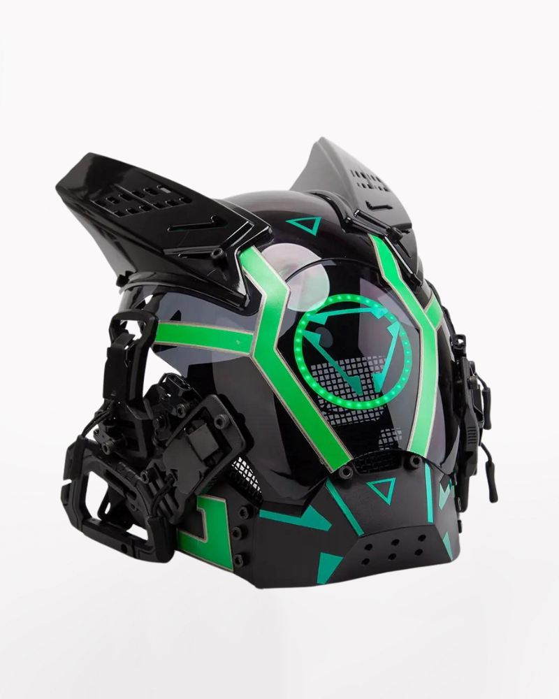 Techwear LED Cyberpunk Helmet Mask