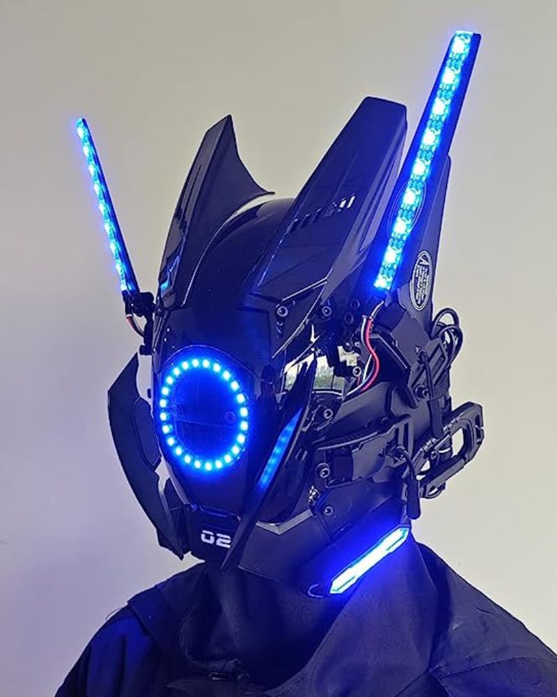 cyberpunk helmet，cyberpunk mask，cyberpunk mask helmet，cyberpunk oni mask，led halloween mask，led mask halloween，samurai mask，cyberpunk samurai，balaclava mask，ghost face mask，ghost mask，skull mask，animal skull mask，skull dog mask，jason mask，black face mask，half face mask，japanese oni mask，tactical mask，airsoft mask，cyberpunk art，cyberpunk fashion，cyber fashion，cyberpunk aesthetic，sci fi helmet，futuristic helmet，techwear mask