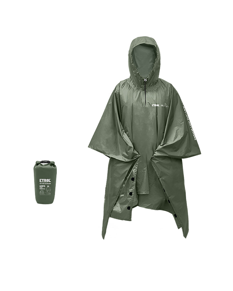 Techwear Lightweight Outdoor Rain Poncho