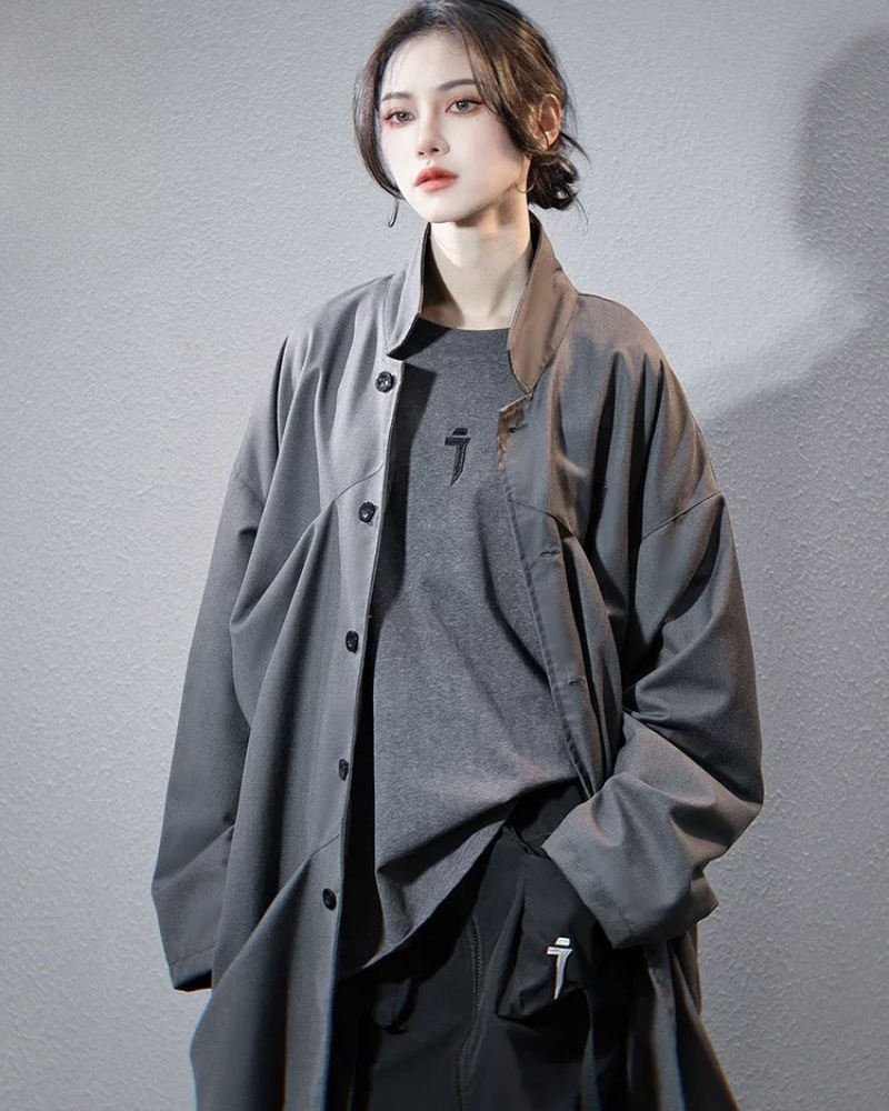 Techwear Loose Casual Unisex Trench Coat