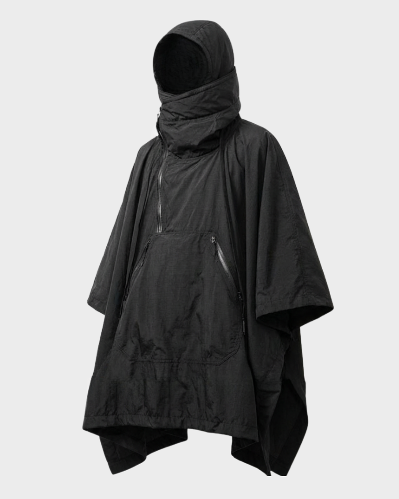 Techwear Loose-Fit Batwing Waterproof Cape Coat