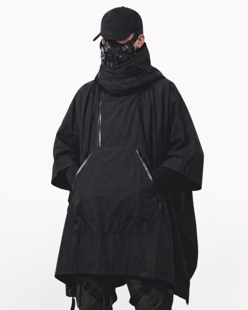 Techwear Loose-Fit Batwing Waterproof Cape Coat
