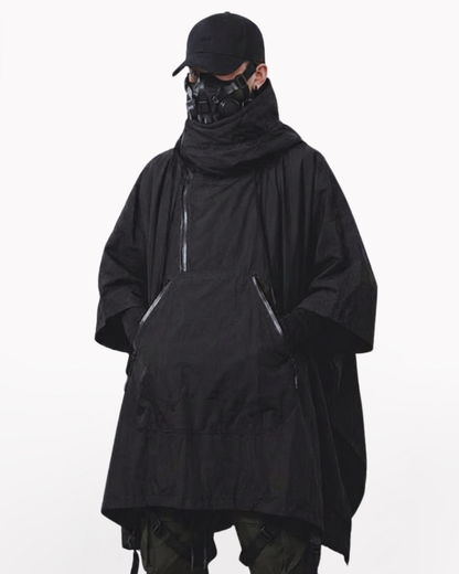 Techwear Loose-Fit Batwing Waterproof Cape Coat