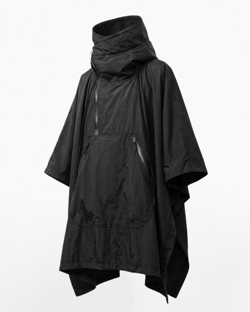 Techwear Loose-Fit Batwing Waterproof Cape Coat
