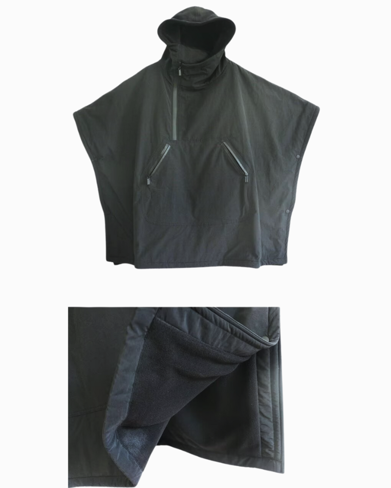 Techwear Loose-Fit Batwing Waterproof Cape Coat