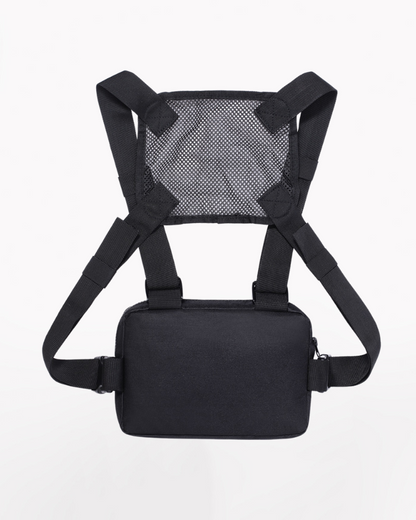 Techwear Mesh Zipper Sports Chest Bag