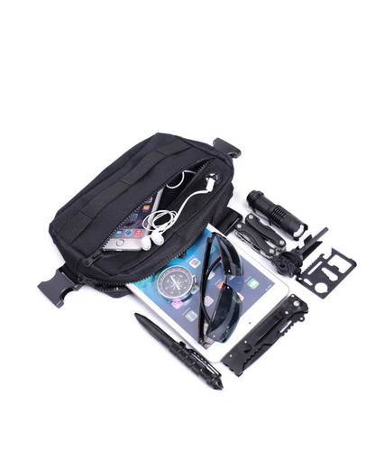 Techwear Mesh Zipper Sports Chest Bag