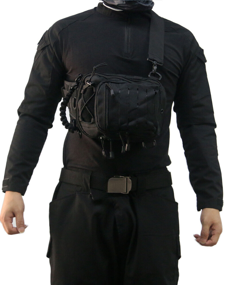 chest bag，chest pack，black chest bag，tactical chest bag，cross chest bag，men chest bag，men&
