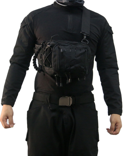 chest bag，chest pack，black chest bag，tactical chest bag，cross chest bag，men chest bag，men&