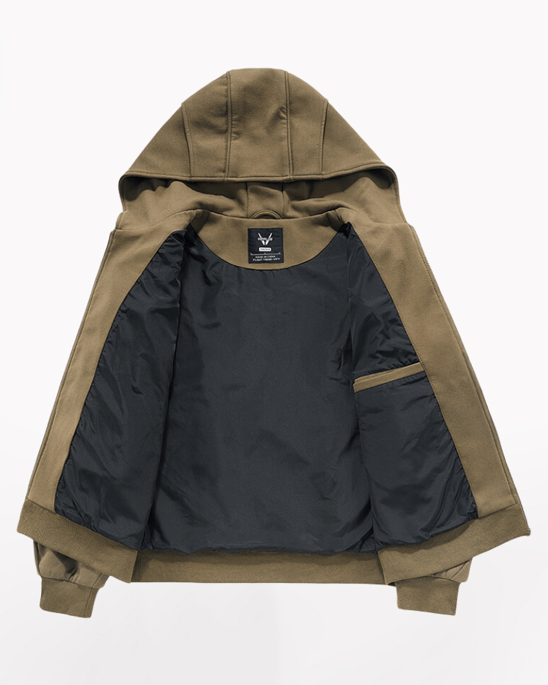 Techwear Multilayer Tactical Zip-up Hoodie