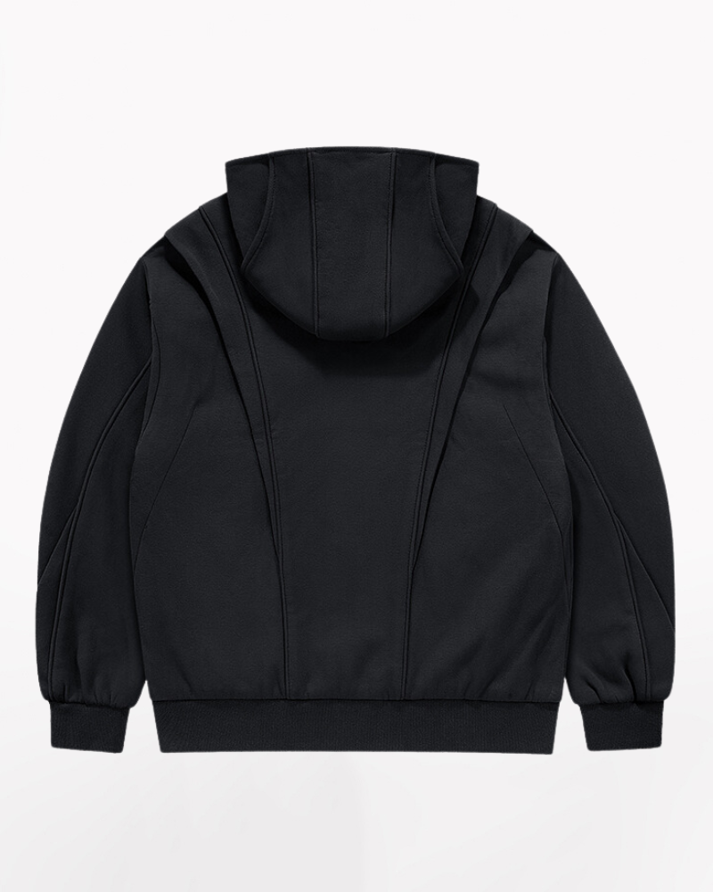 Techwear Multilayer Tactical Zip-up Hoodie