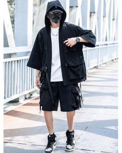 Techwear Ninja Unisex Kimono Hooded Jacket