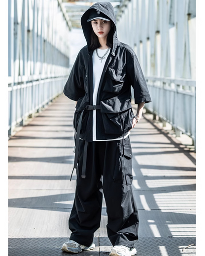 Techwear Ninja Unisex Kimono Hooded Jacket